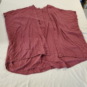 Azure Skies ARITZIA Burgundy Kimono Size S/M GUC